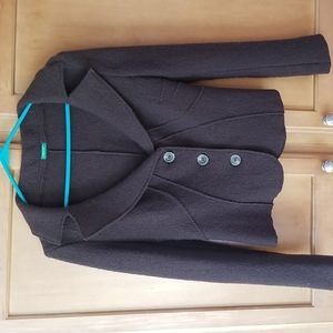 United Colors of Benetton 100% wool blazer brown size 42